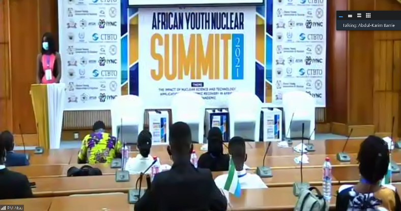 ISTC Executive Director David Cleave delivers a Keynote address at the 3rd African Youth Nuclear Summit 