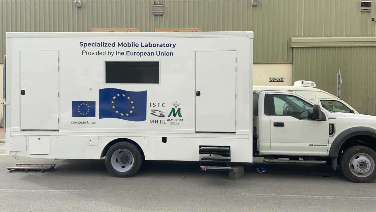 The European Union Donates a Mobile Radiochemical Laboratory to the Directorate of Central Laboratories at Al- Tuwaitha Site to Support the Laboratory Analysis of All Samples from the Various Ancient Iraqi Nuclear Radiological Sites.