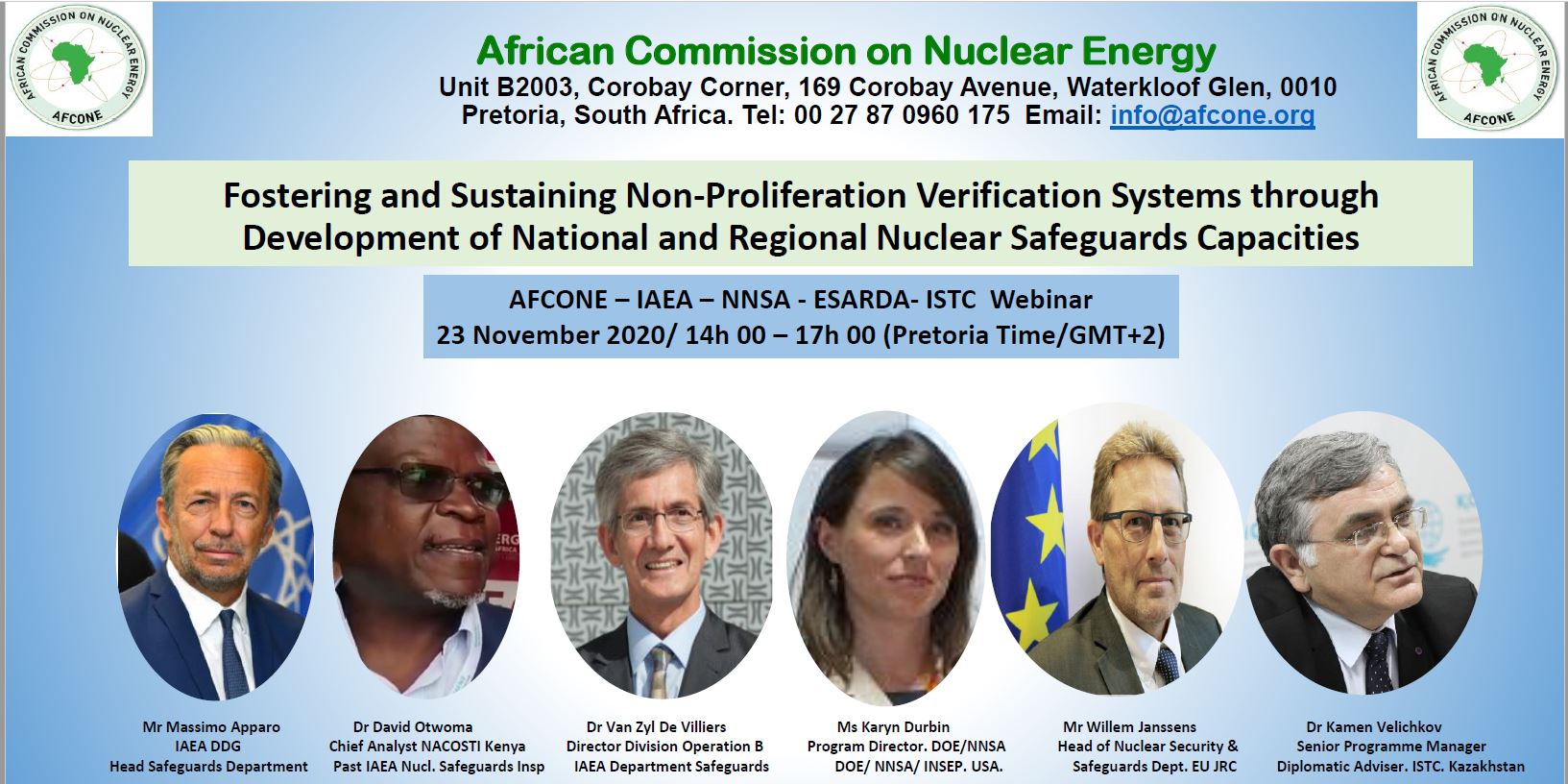 ISTC Partners with AFCONE, IAEA, ESARDA and INSEP to Help African Partners Strengthen their Nuclear Safeguards